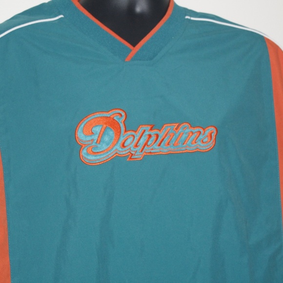 NFL Windbreaker Pullover Dolphins Men's Large - Picture 2 of 5